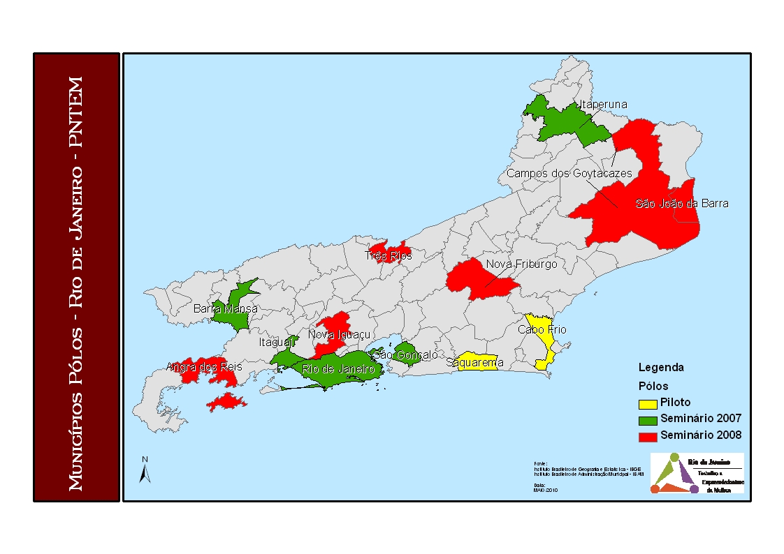 Mapa Municípios Pólo